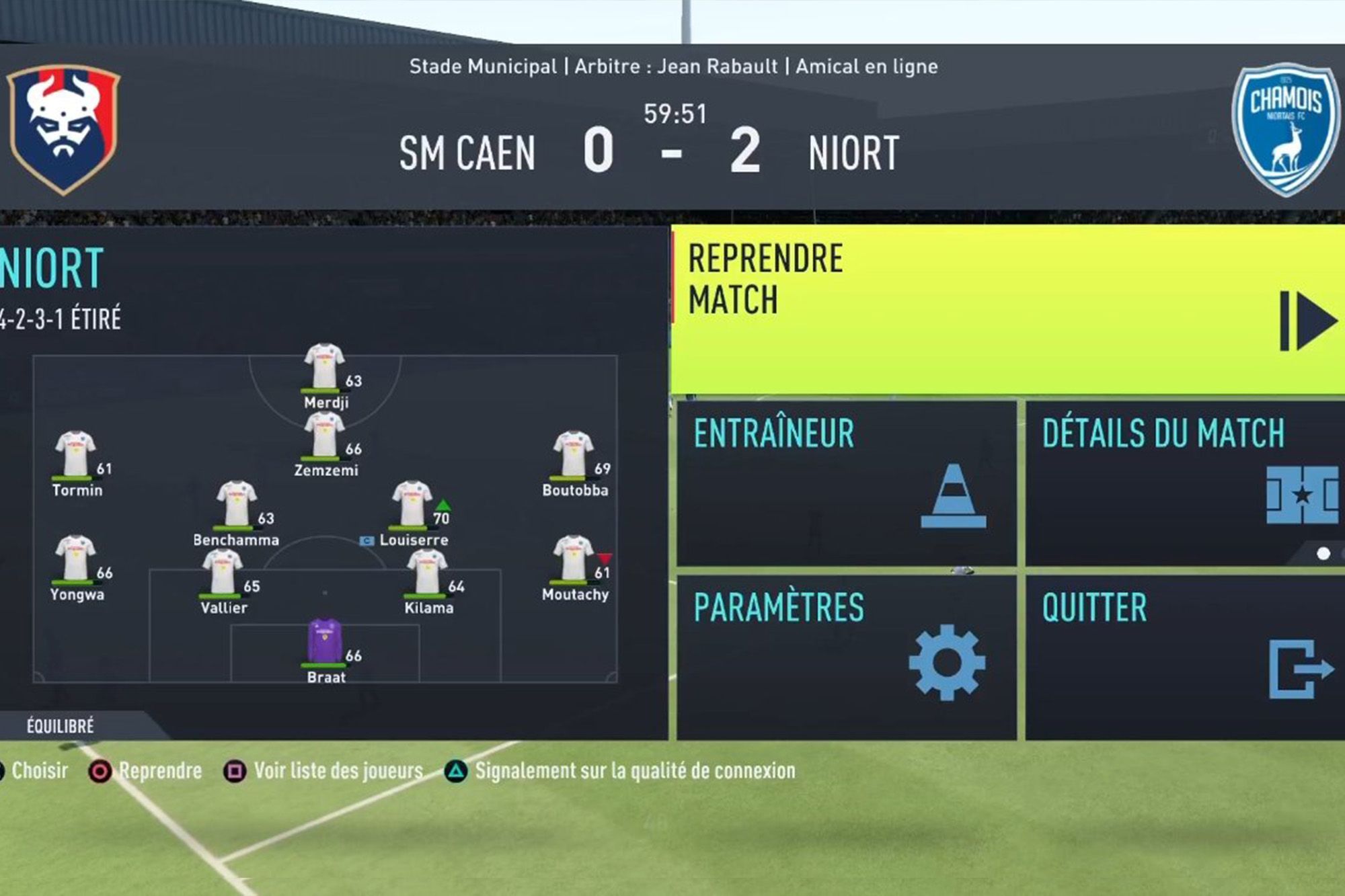 Le SM Caen s’incline contre Niort… sur FIFA 22 !
