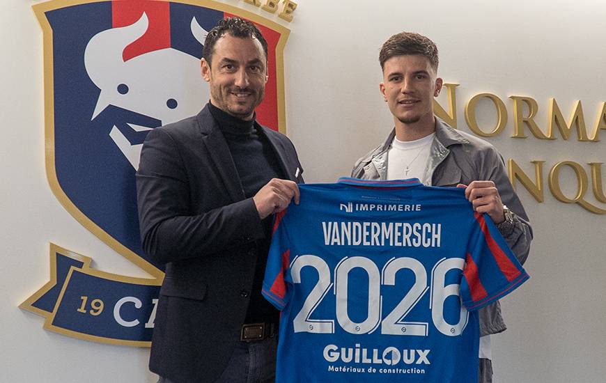 [Officiel] Hugo Vandermersch prolonge jusqu’en 2026 au SM Caen