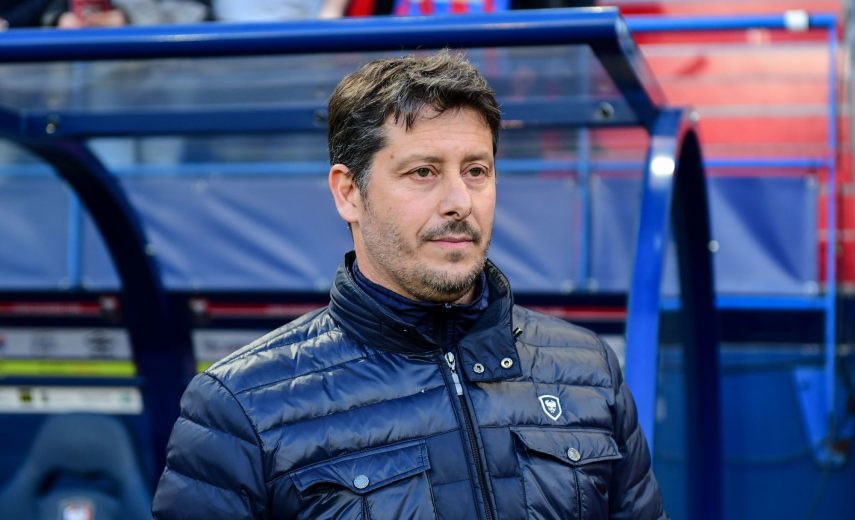 Fabien Mercadal coach of Caen during the Ligue 1 match between Stade Malherbe Caen and FC Girondins de Bordeaux on May 24, 2019 in Caen, France. (Photo by Anthony Dibon/Icon Sport)